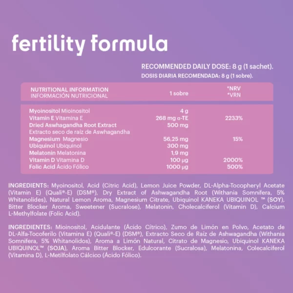 tabla-nutricional-fertility-formula-belevels